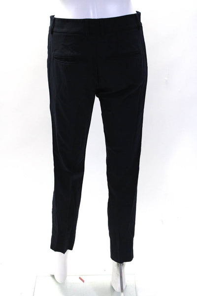 Vince Womens Low Rise Slim Leg Skinny Woven Dress Pants Navy Blue Size 2