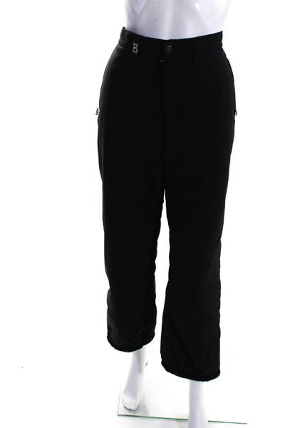 Bogner Womens Black Zip Pockets Zip Ankle Straight Leg Ski Pants Size 12