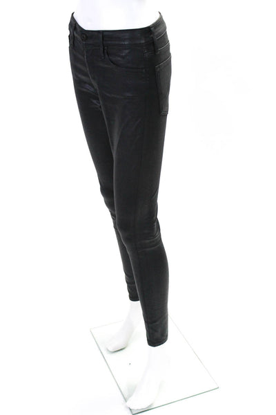 AG Adriano Goldschmied Womens Black High Rise Farrah Skinny Ankle Jeans Size 26