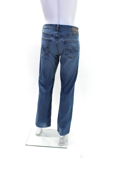 Adriano Goldschmied Mens The Protege Light Wash Straight Leg Jeans Blue Size 34x