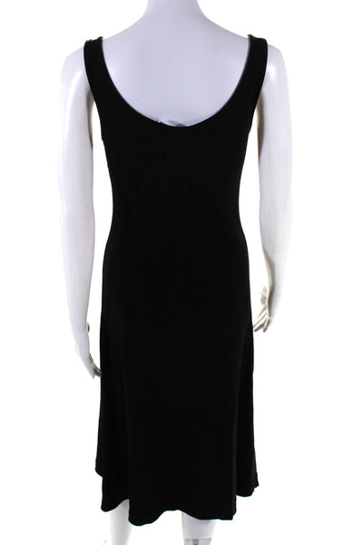 Arket Womens Black Scoop Neck Button Front Sleeveless Tank Dress Size XS