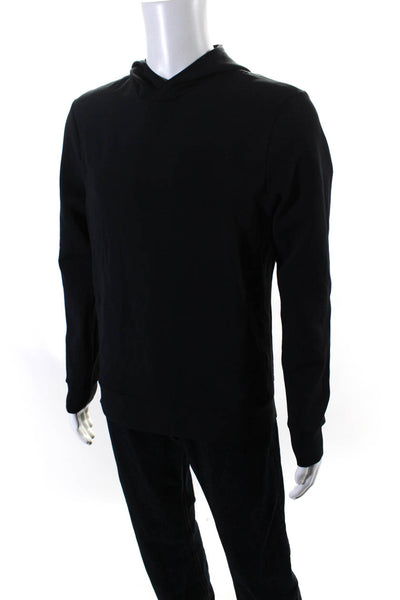 Lululemon Mens Neoprene Long Sleeve High Neck Pullover Hoodie Black Size M