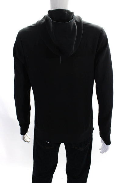 Lululemon Mens Neoprene Long Sleeve High Neck Pullover Hoodie Black Size M