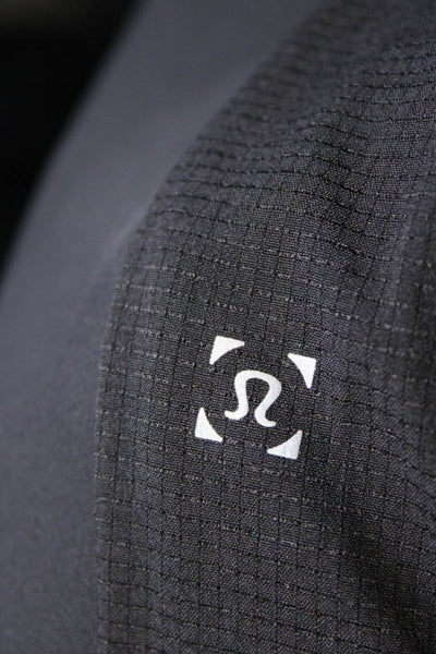 Lululemon Mens Neoprene Long Sleeve High Neck Pullover Hoodie Black Size M