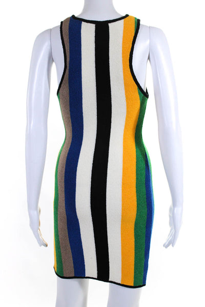 Simon Miller Mango Womens Striped Body Con Dress Multi Colored Cotton Size 4