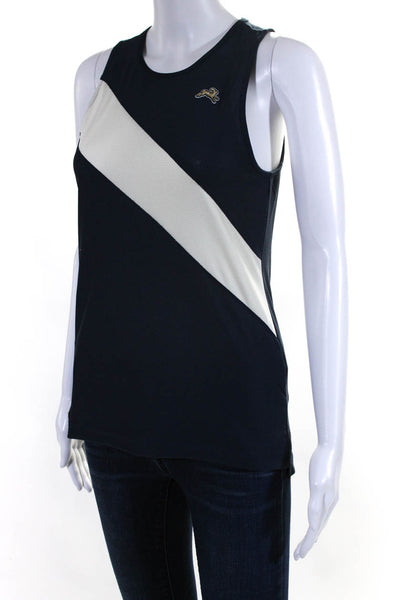 Tracksmith Womens Sleeveless Pullover Tank Top Navy Blue White Size Small