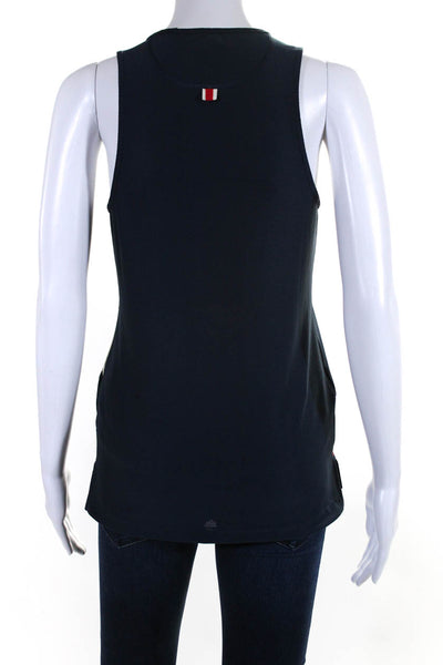 Tracksmith Womens Sleeveless Pullover Tank Top Navy Blue White Size Small