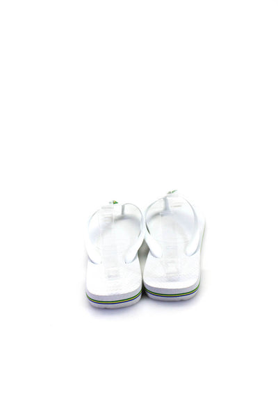 Havaianas Women's T-Straps Rubber Flip Flop Sandals White Size 37-38