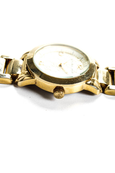 Michael Kors Runway Collection Womens Stainless Steel Bezel Watch Gold 16mm