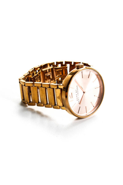 Marc By Marc Jacobs Womens Peggy Stainless Steel Gold Tone Quartz Watch 36 mm