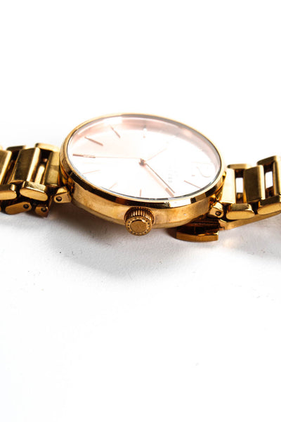 Marc By Marc Jacobs Womens Peggy Stainless Steel Gold Tone Quartz Watch 36 mm