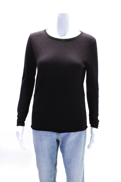 The Cashmere Project Women's Long Sleeves Stripe Cashmere Sweater Size S