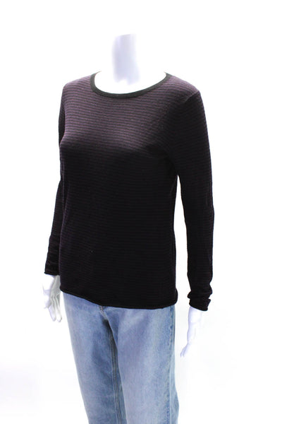 The Cashmere Project Women's Long Sleeves Stripe Cashmere Sweater Size S