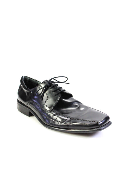 Mark & Spencer Mens Black Lace Up Leather Oxford Shoes Size 10