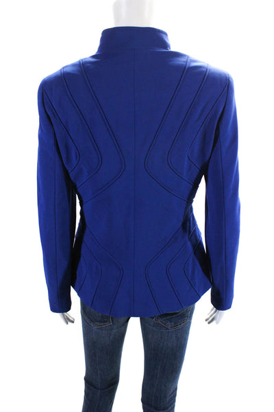 Escada Womens Full Zipper Blazica Light Jacket Cobalt Blue Size EUR 38