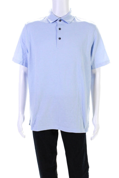 Brax Feel Good Mens Pepe Short Sleeve Jersey Polo Shirt Light Blue Size XL