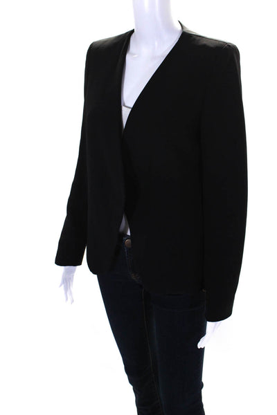 MNG Suit Collection Womens Open Front Suit Jacket Black Size Extra Small