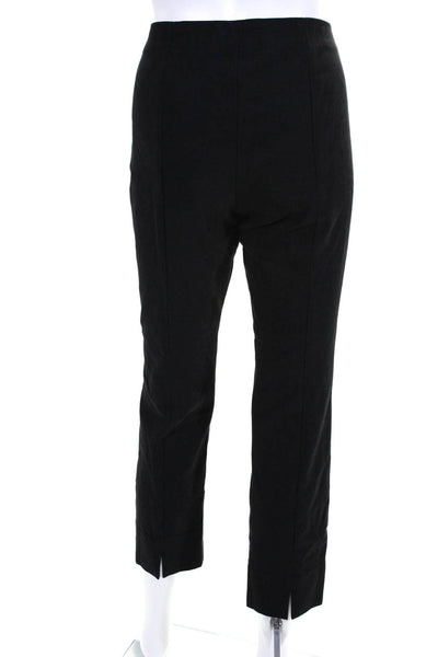 Vince Womens High Rise Creased Slim Leg Chino Pants Black Cotton Size Large