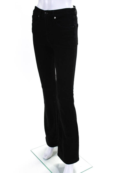 Veronica Beard Womens High Rise Skinny Flare Jeans Black Size 27