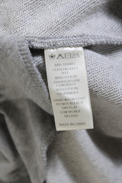 JOA Los Angeles Womens Lantern Sleeve Mini Sweatshirt Dress Heather Gray Size XS