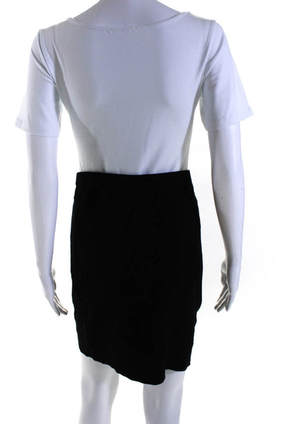 Donna Karan New York Womens Elastic Waistband Knit Pencil Skirt Black Size Large