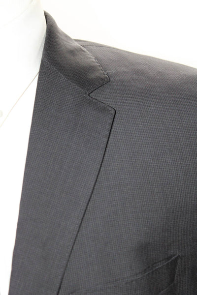 Boss Hugo Boss Mens Wool Single Breasted Suit Jacket Black Size 42