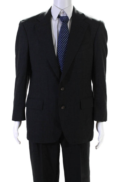 Polo University Club By Ralph Lauren Mens Wool 2 Piece Suit Gray Size 38