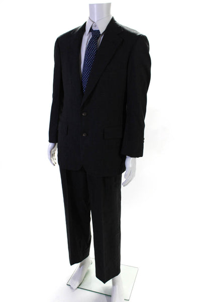 Polo University Club By Ralph Lauren Mens Wool 2 Piece Suit Gray Size 38