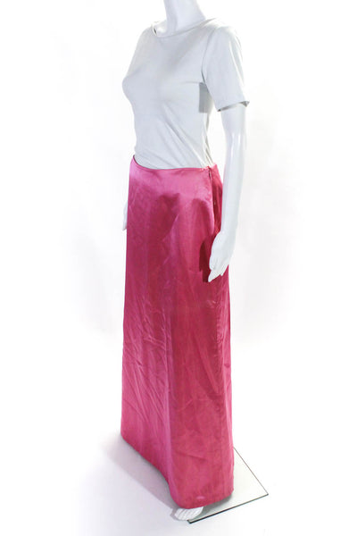 Carmen Marc Valvo Collection Womens A Line Formal Maxi Skirt Rose Pink Size 10