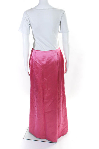 Carmen Marc Valvo Collection Womens A Line Formal Maxi Skirt Rose Pink Size 10