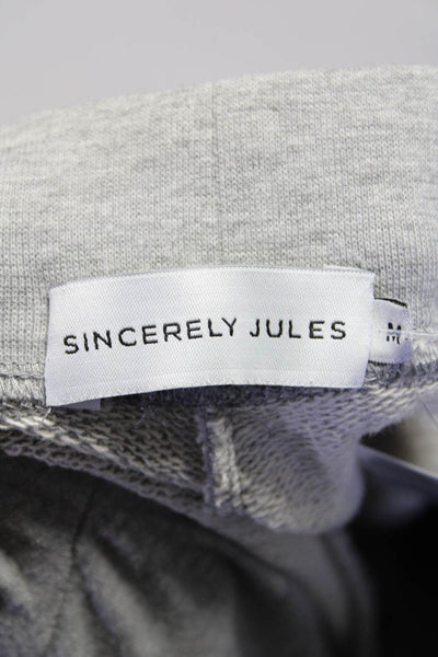 Sincerely Jules Womens Cotton Drawstring Jogger Pants Gray Size M