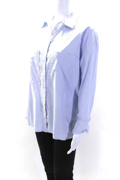 Maeve Anthropologie Women's Long Sleeves Button Down Stripe Shirt Size XS