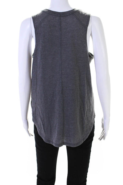 Spiritual Gangster Womens Cotton Round Neck Tank Top Gray Size L