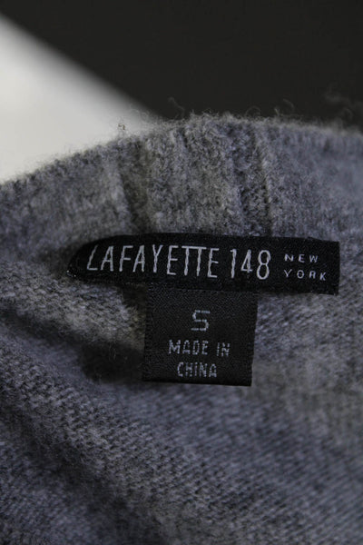 Lafayette 148 New York Womens Cashmere Cardigan Sweater Gray Size Small