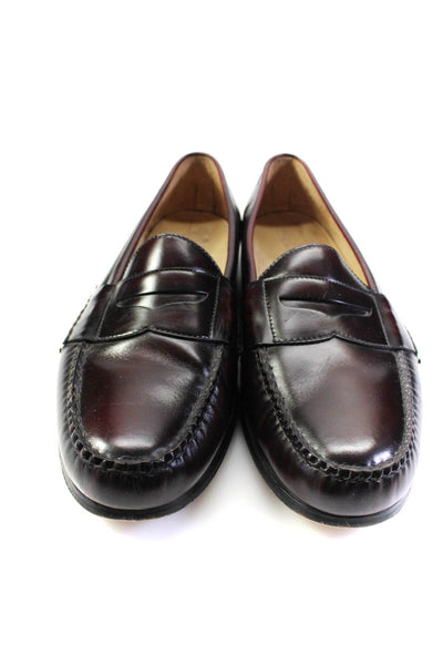 Cole Haan Mens Slip On Round Toe Loafers Brown Leather Size 16D