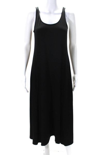 Eileen Fisher Womens Solid Black Scoop Neck Sleeveless Tank Dress Size XS