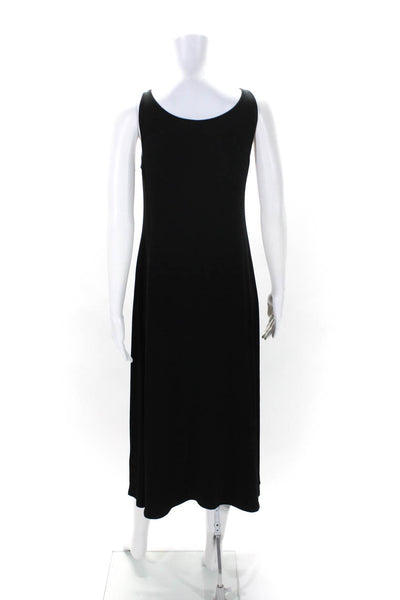 Eileen Fisher Womens Solid Black Scoop Neck Sleeveless Tank Dress Size XS