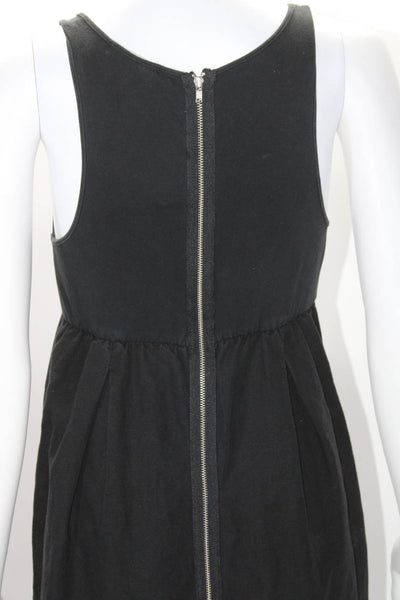 Standard James Perse Womens Black Scoop Neck Sleeveless A-Line Dress Size 3