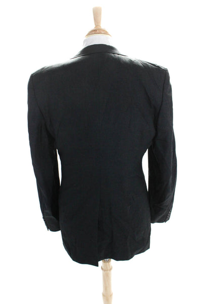 Kuppenheimer Men's Collared Long Sleeves Lined Two Button Jacket Gray Size 34