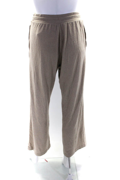 Alo Womens Elastic Waist Drawstring Tied Slip-On Jogger Sweatpants Brown Size S