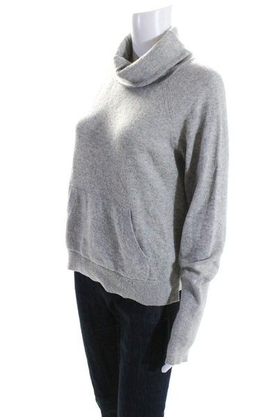 Veronica Beard Women's Turtleneck Pullover Cashmere Sweater Gray Size M