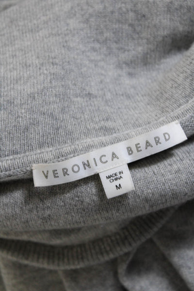 Veronica Beard Women's Turtleneck Pullover Cashmere Sweater Gray Size M