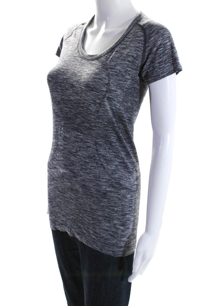 Lululemon Women's Round Neck Short Sleeves Basic T-Shirt Gray Size S