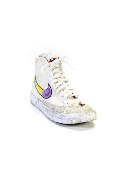 Nike Womens Lace Up High Top Blazer Mid 77 Vintage Sneakers White Size 8.5