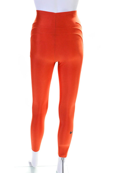 Nike Womens High Rise Leggings Sports Bra Set Orange Size Extra Small/Small