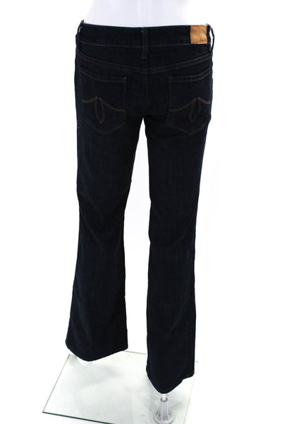 Level 99 Womens Cotton Chloe Buttoned Zipped Bootcut Leg Jeans Blue Size EUR26