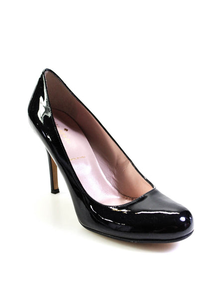 Kate Spade New York Womens Stiletto Patent Leather Pumps Black Size 9