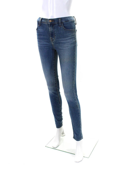 Rag & Bone Jean Womens Cotton Mid Rise Skinny Leg Ankle Jeans Navy Blue Size 25