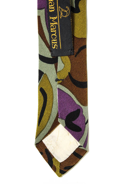 Missoni Cravatte Mens Classic Width Abstract Print Silk Tie Multicolored