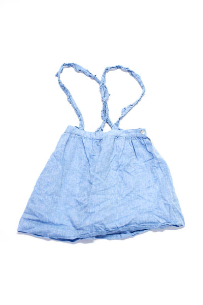 La Coqueta Childrens Girls Square Neck Mini Pinafore Dress Light Blue -  Shop Linda's Stuff